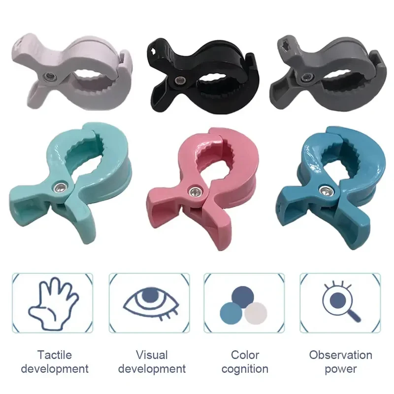 1/3pcs Baby Stroller Clamp Alligator Clip Pram Peg Portable Stroller Hook Baby Car Seat Clips Toddler Baby Stroller Accessories