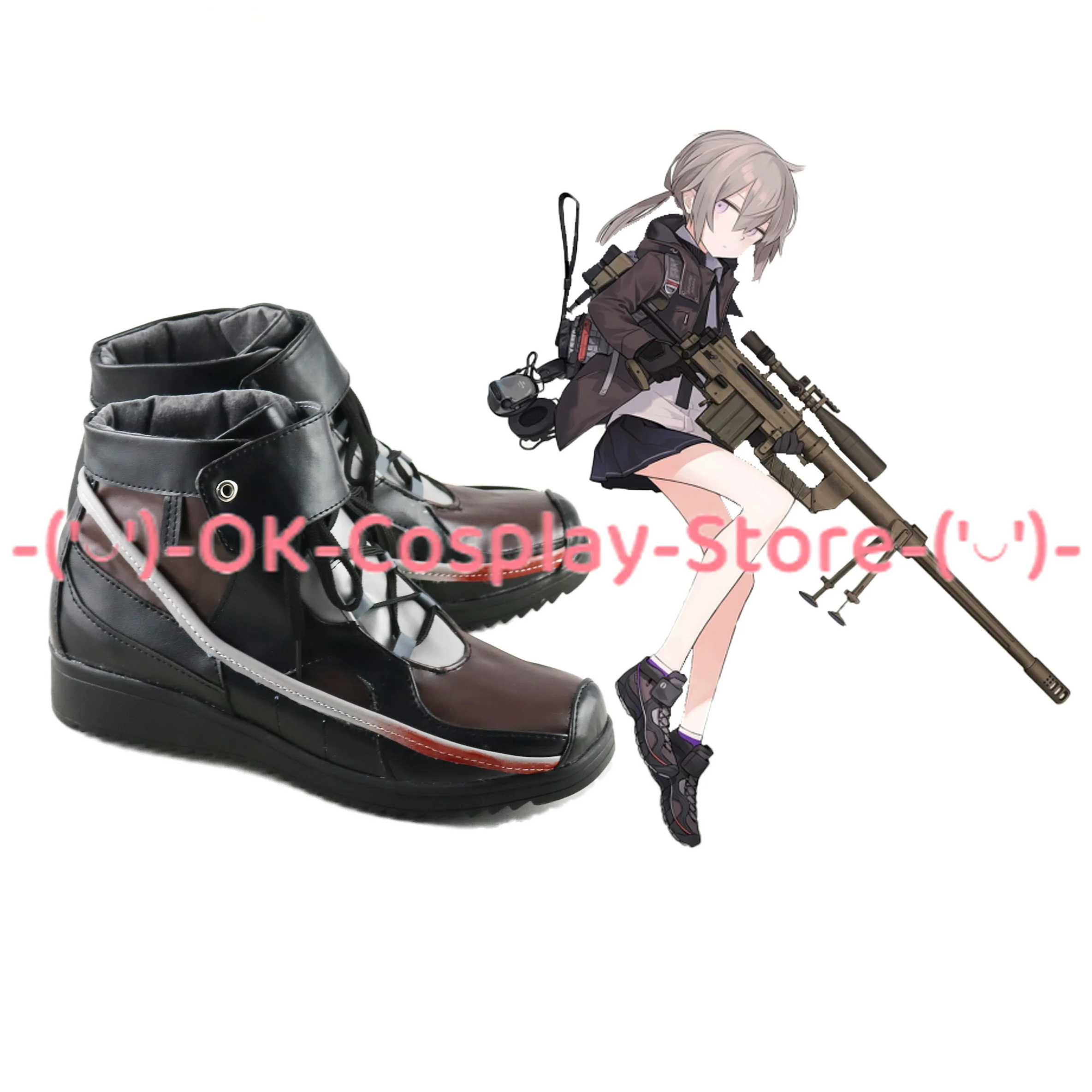 Mädchen Frontline M200 Cosplay Schuhe Halloween Karneval Stiefel Cosplay Prop Pu Lederschuhe nach Maß