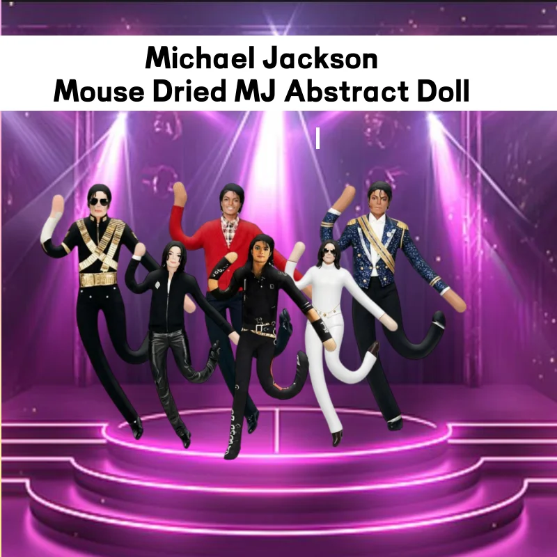 Nouvelle poupée de peluche Michael Jackson, accessoire de jeu de rôle, jouet en peluche, décoration de chambre, accessoire d'activité articulé abstrait, cadeau
