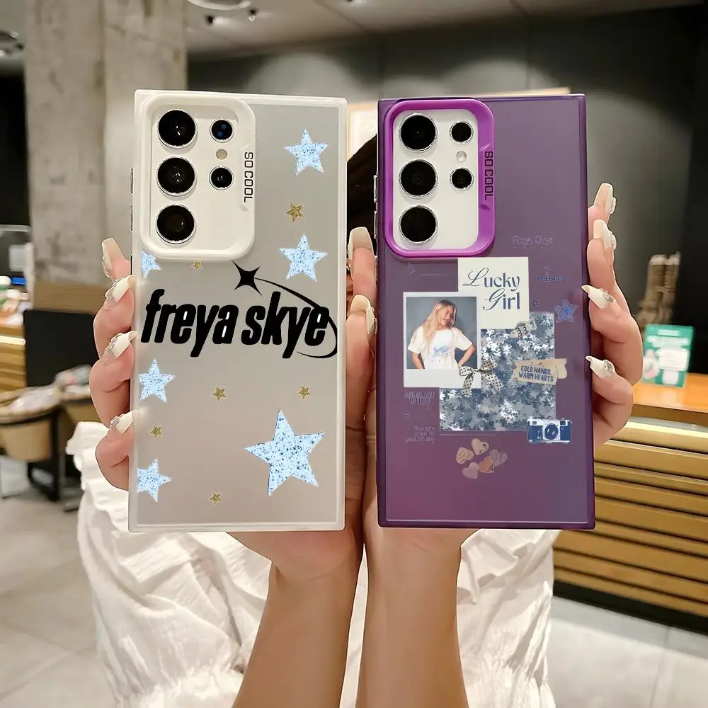 Singer F-Freya Skyes Phone Case For Samsung Galaxy S25 Edge S24 S23 S22 S21 S20 Ultra Funda Silicone Colorful Silver Phone Case