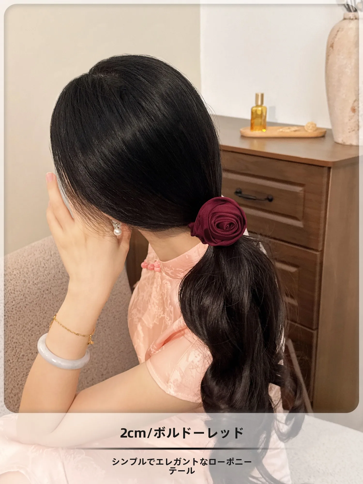 エレガントなシルクローズヘアタイ-女性用-高級サテンヘアバンド-快適な伸縮性ヘアバンド-おしゃれなアクセサリー