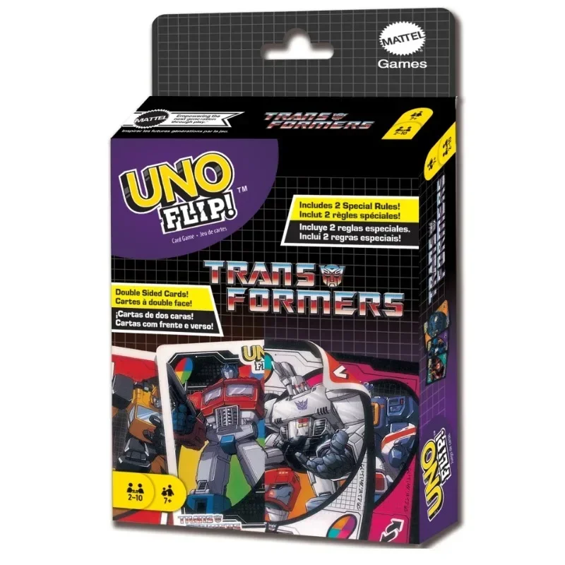 UNO FLIP! TRANS FORMERS Board Game Anime Cartoon Optimus Prime Figure Pattern Family Funny Entertainment uno Cards Games