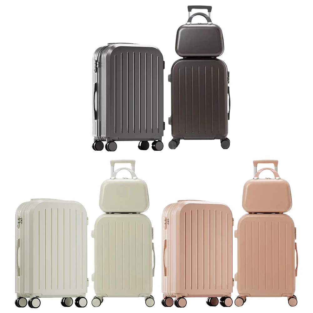 12 Inch 20 Inch 24 Inch Large Capacity Luggage Set with Spinner Wheels Travel Suitcase On Wheels Zipper Trolley Luggage Bag Case