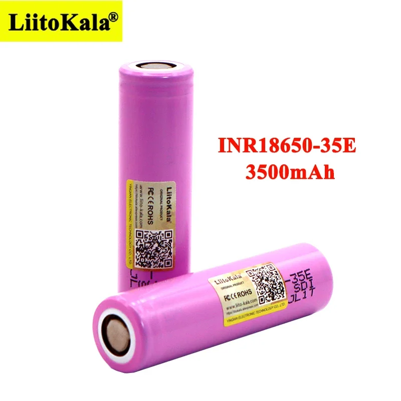 Liitokala New Original INR18650-35E 3.7V 3500mAh Max 13A Discharge Power Battery For Mobile power batteries