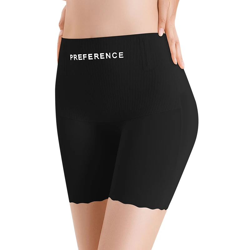 안전 바지 란제리 허리 셰이퍼 여자 슬리밍 팬티 배꼽 강화 푸시 업 반바지 섹시한 속옷 여자 엉덩이 기중 장치