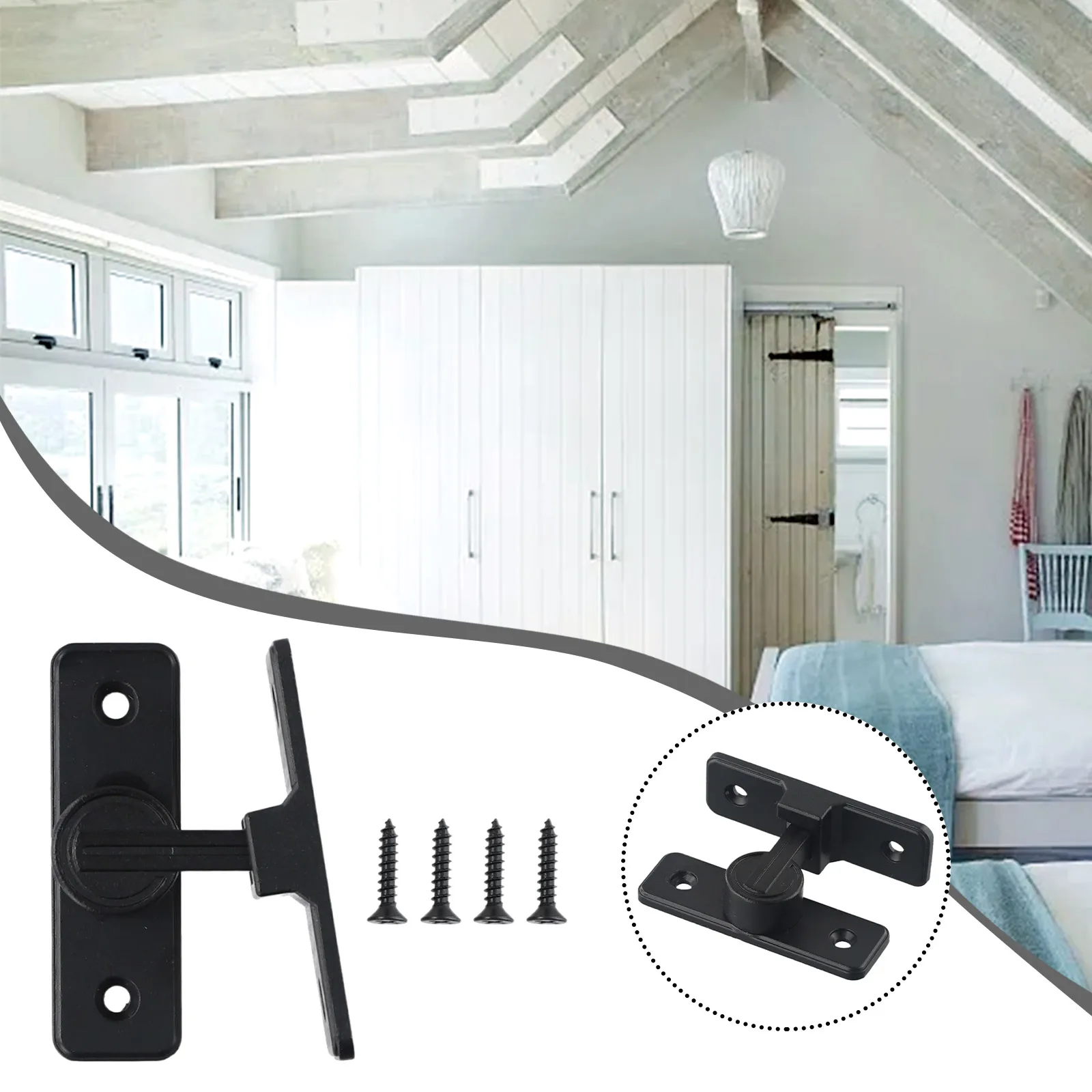 Reliable 90 Degree Gate Latch for Right Angle Doors, Enhances Security and Privacy, Suitable for Wooden Wickets and Fences