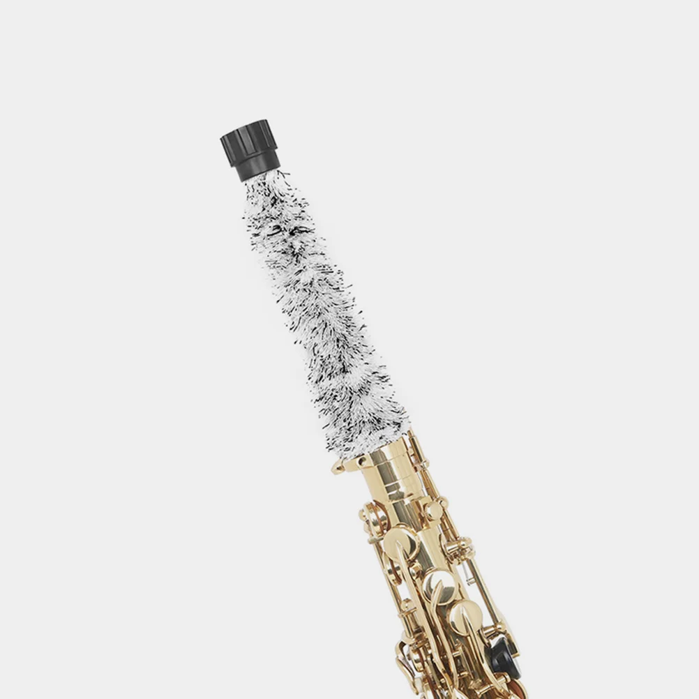 

1pcs Saxophone Cleaning Brush Cotton Thread Black White Alto Tenor Maintenance Tools Musical Instruments Cleaning Kit