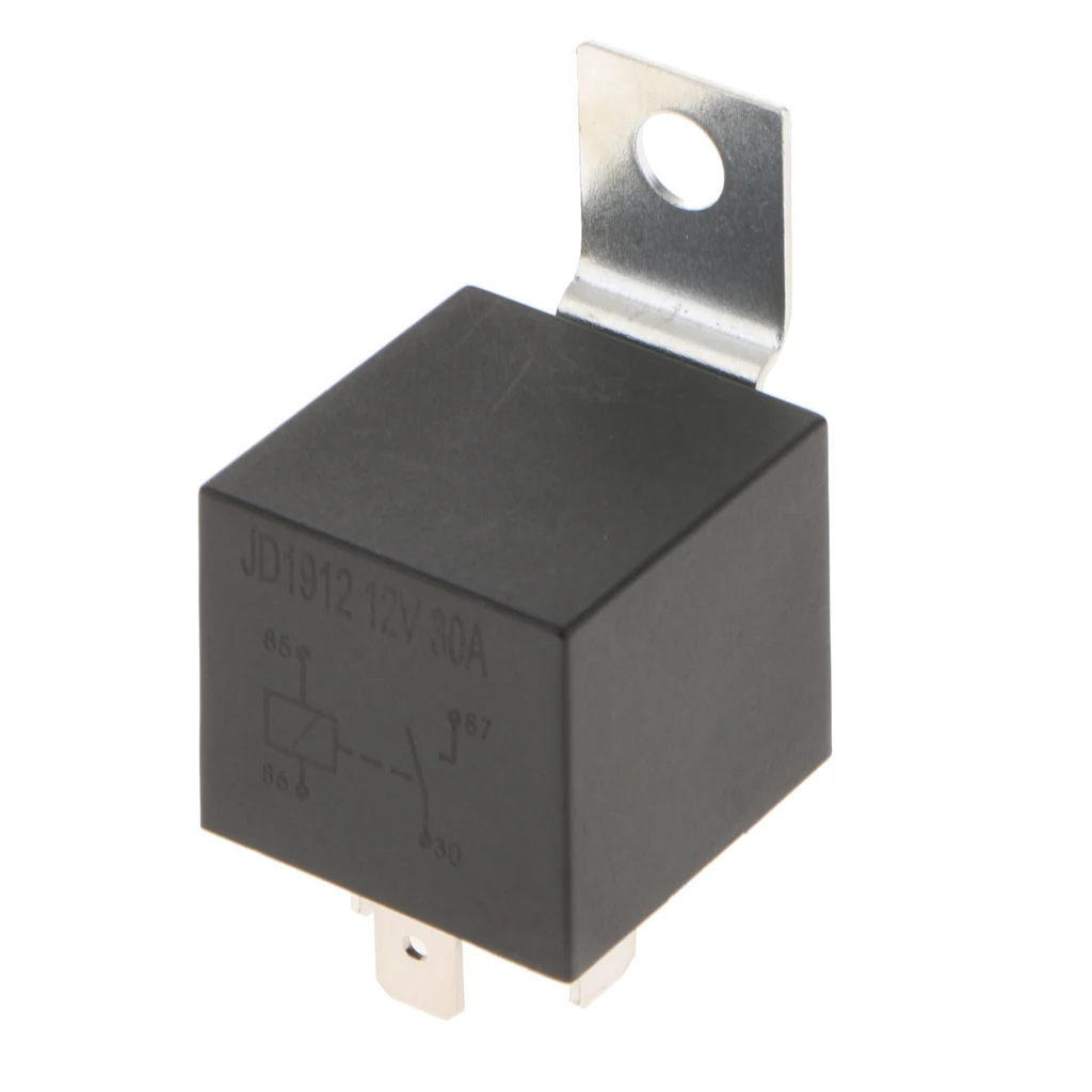 Automotive Relay 4 Pin 30A Waterproof Relay Harness Set High Power Auto Control Switch for Car RV Engineering Vehicle
