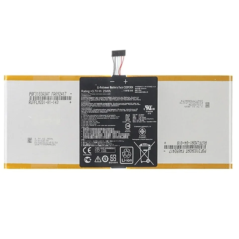 Imagem -03 - Bateria do Portátil C12p1301 para Asus Memo Me302 Me302c Me302kl K005 K00a 1b014a 1d020a 1d021a 3.7v 25wh Mais Faixa Não