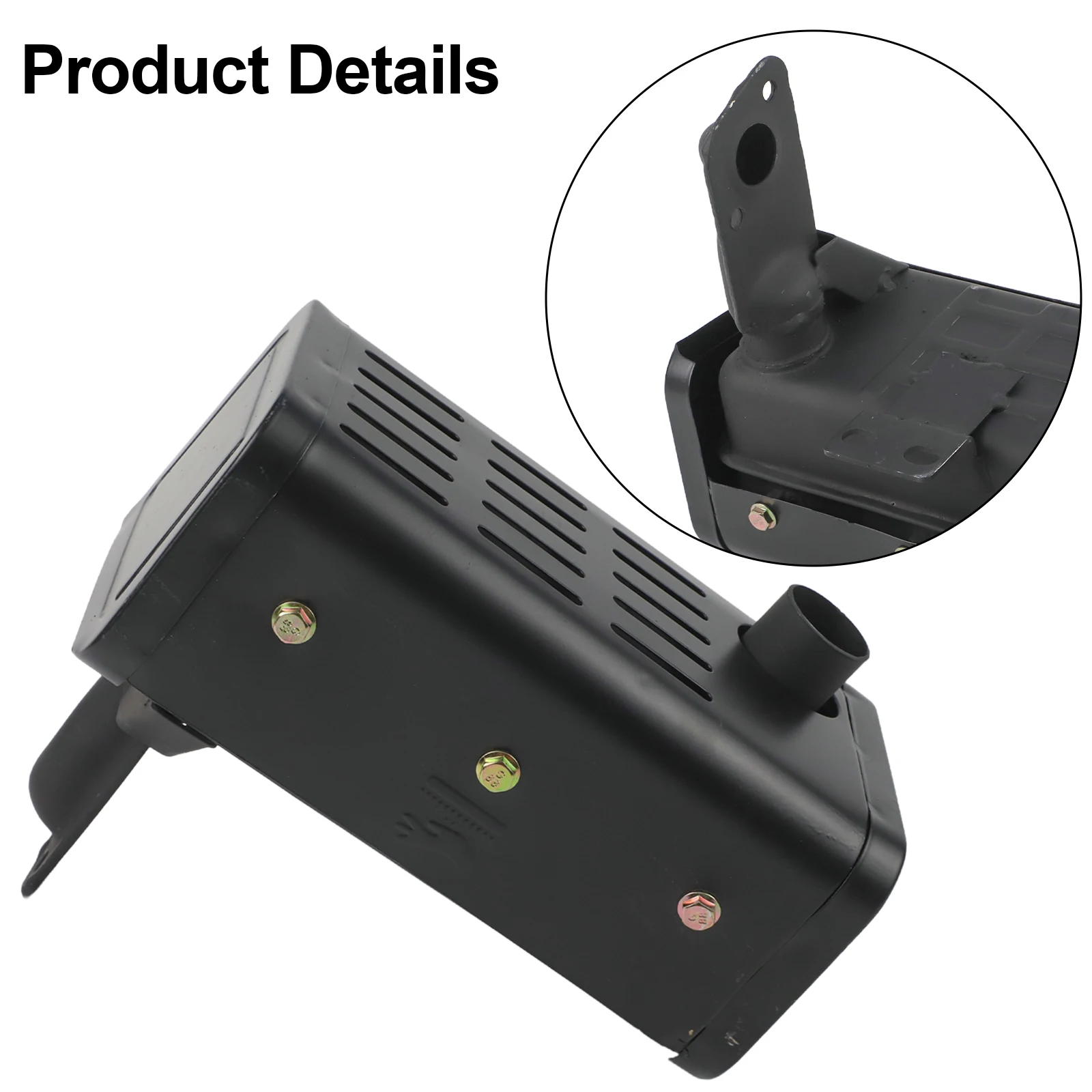Silenciador de escape de aleación de aluminio para generador, modelos 170F, 178F, 186F, 192F, adecuado para reemplazo de generadores diésel y cultivadores.