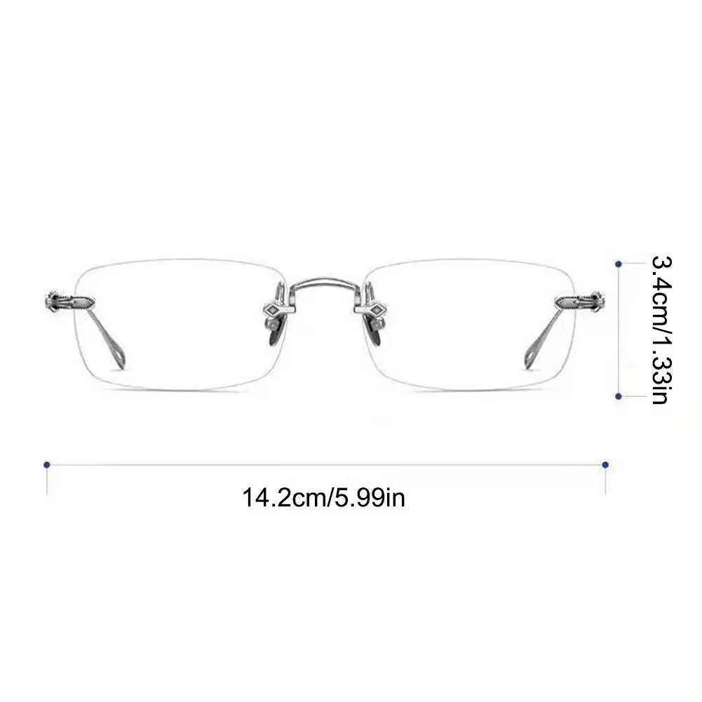 Rimless Color-changing Glasses Anti-blue Light Radiation Pure Desire No-makeup Korean Ins Style Celebrity Viral On The Internet