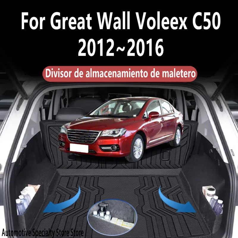 

For Great Wall Voleex C50 2012~2016 15 Trunk Storage Partition Thickening Storage Auto Interior Parts Organizer Car Accessories