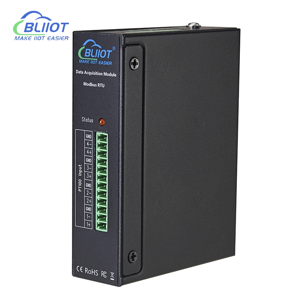 BLiiot 4 إدخال تناظري 4 RTD RS485 إلى PLC HMI ، DCS SCADA Modbus ، الأتمتة الصناعية ، DAM124 ، مجموعات