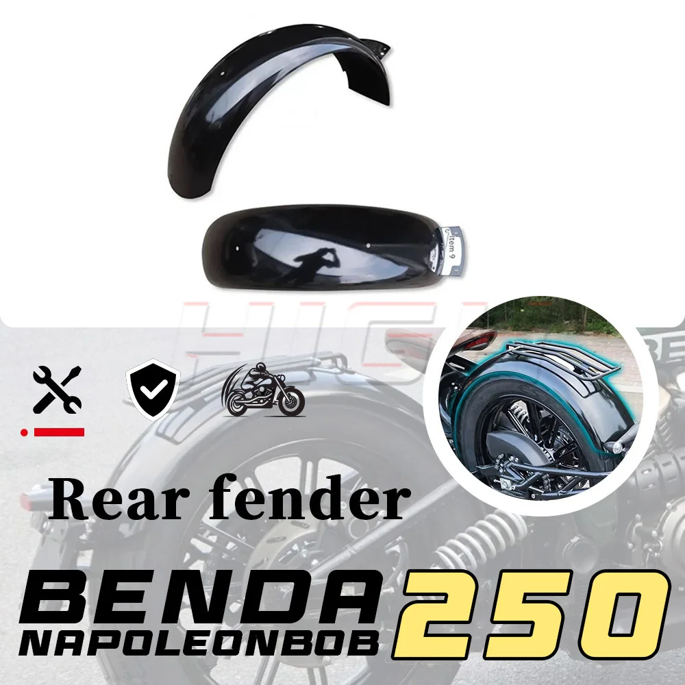 For Benda Napoleon bob 250 Motorcycle Extended Rear Mud Flap Water Shield Accessories