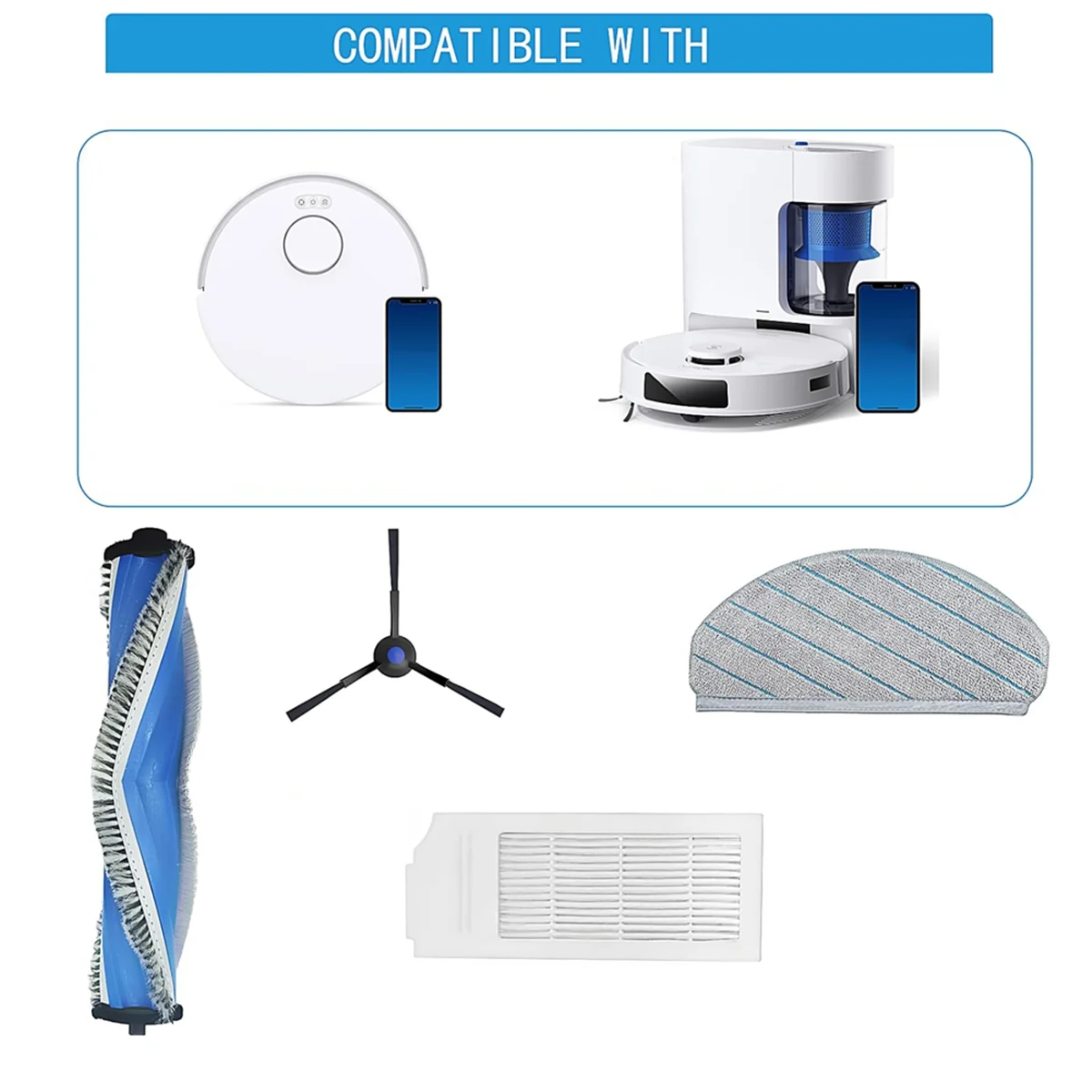 Y15acessórios para ecovacs deebot n20 pro plus/n20/n20 plus robô aspirador de pó peças de reposição, filtros de escova rotativa