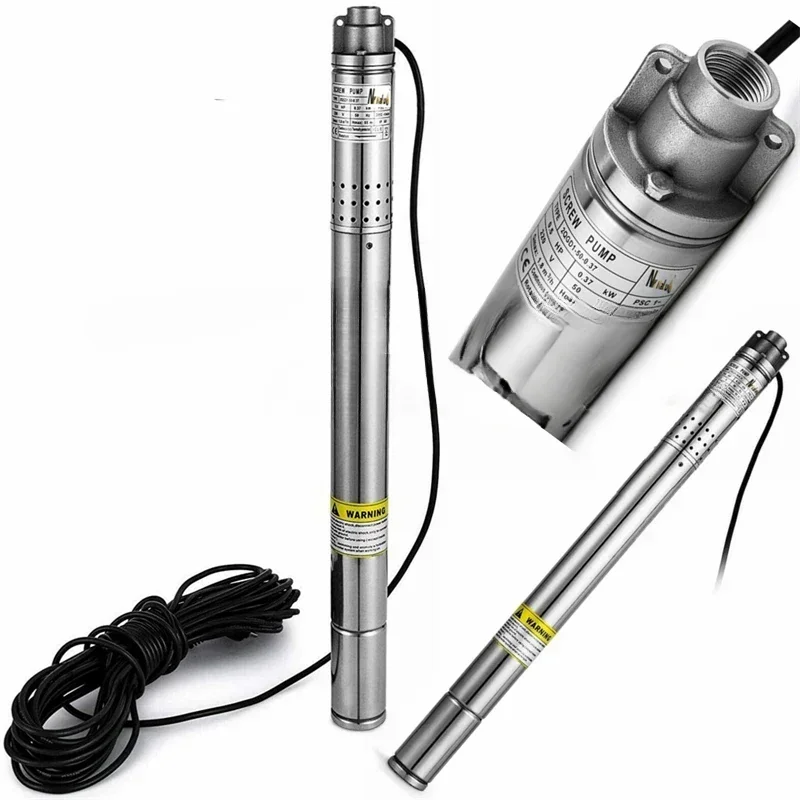 50mm Submersible Deep Water Well Pump Stainless Steel 55m Deep Well For Drink Water Mini 2 Inch Submersible Pump Well