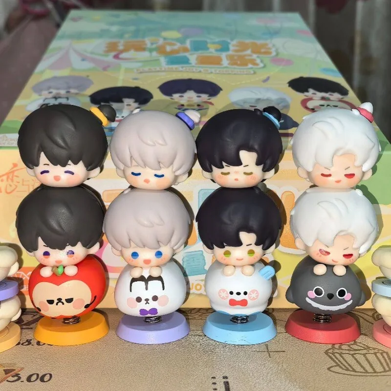 

Love And Deepspace Stackable Series Blind Box Cute Character Figurine Mystery Box Mini Figure Model Doll Desktop Decor Gift