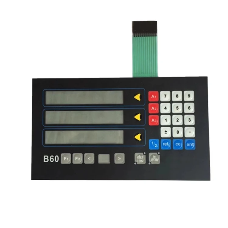 Membrane Keypad For NEWALL B60 E70-M 2-Axis 3-Axis Digital Display Button Film