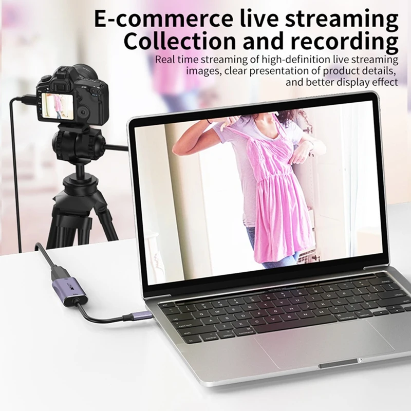 Для телефона, планшета, проектора, видеокамеры, мини-совместимого кабеля-адаптера, карта видеозахвата 4K для Vlog Filmmaker DSLR