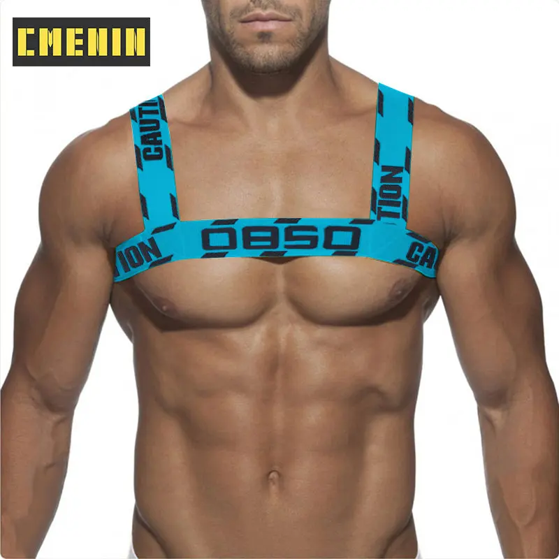 

Лидер продаж, мужской сексуальный эластичный ремень, нагрудный ремень, ремень через шею для мышц, Клубная одежда для вечеринки, Мужское боди
