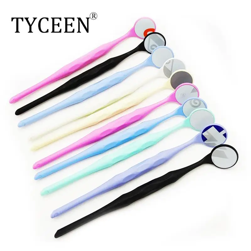 10pcs Premium Front Surface Oral Mirrors Disinfectable Dental Orthodontic Mouth Mirror Exam Reflector Dentist Mirror clinic