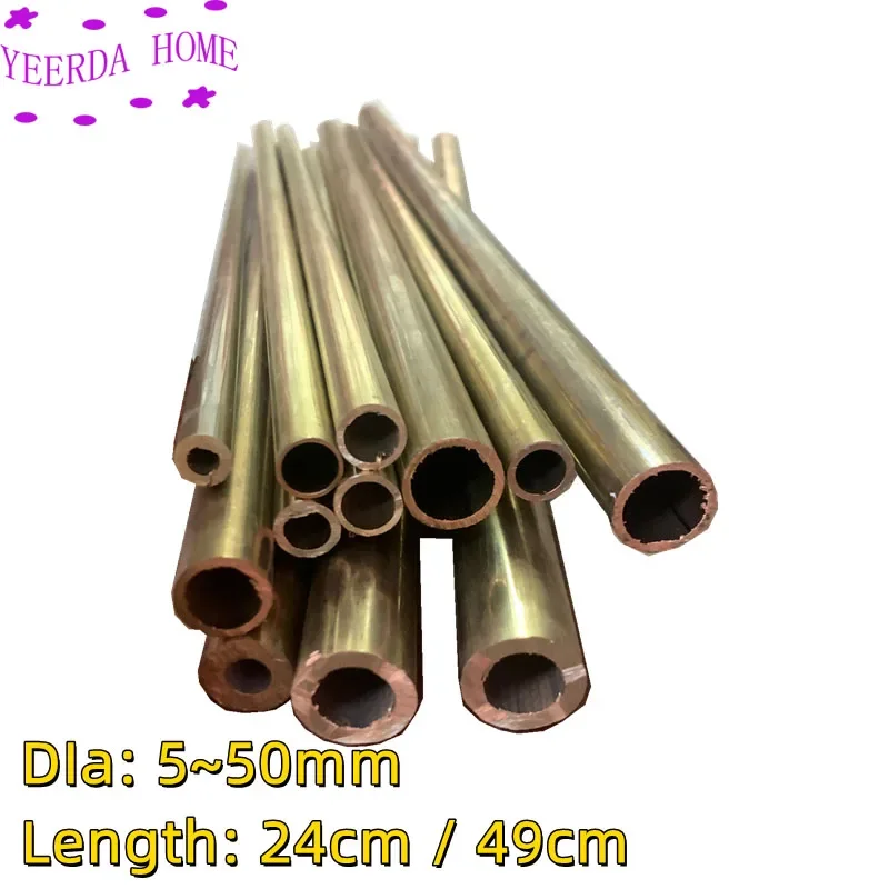 

Big size 5~50mm Dia Brass Tube Thick wall Pipe Model Tubing high pressure resistant thick brass pipe