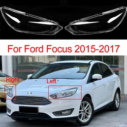 1/2pcs Car Headlight Glass Cover For Ford Focus 2015 2016 2017 Plexiglass Clear Lamp Shell Replacement Light Glass Lampshade