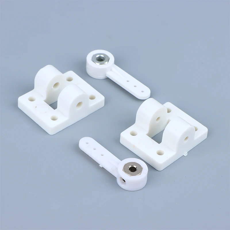 1 ensemble de bras de direction de roue avant de train d'atterrissage + supports adaptés aux avions à voilure fixe RC, pièces de bricolage