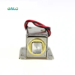 24V DC Mini Small Solenoid Lock Electromagnetic Electric Control Cabinet Drawer Lock Intelligent Auto Lock Home Improvement