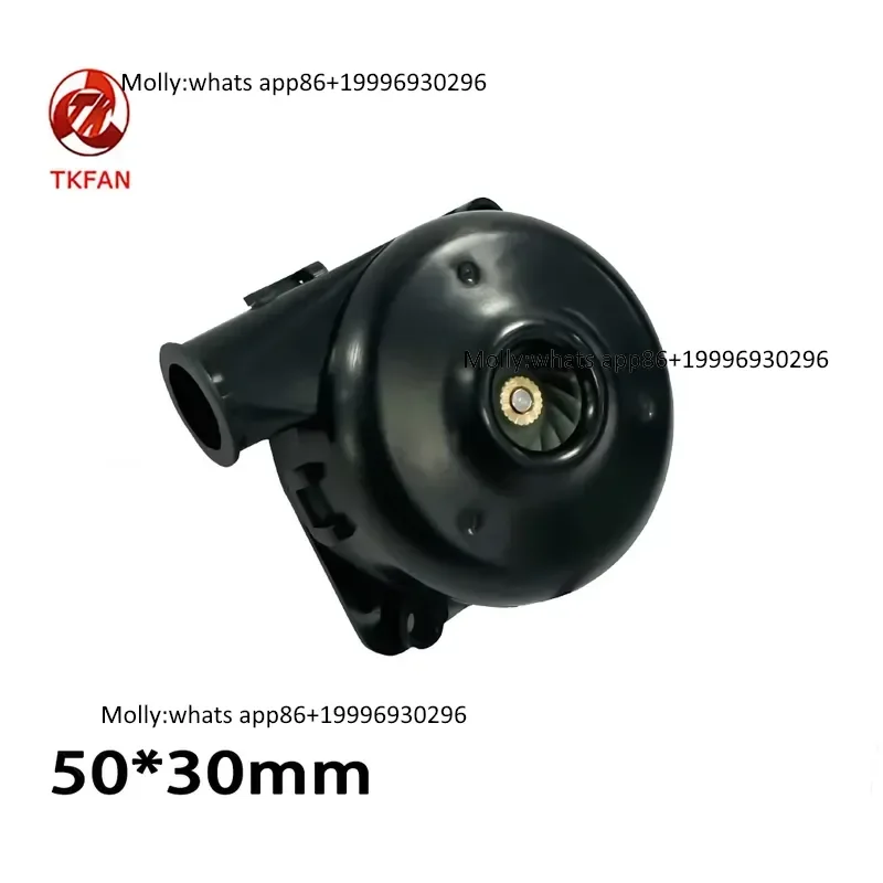 Peniup Udara Mini 24V Tekanan Tinggi 2.9kpa Blower Sentrifugal 28000rpm Motor Tanpa Sikat 3-Fasa Kipas Turbo untuk Stasiun Penyolderan