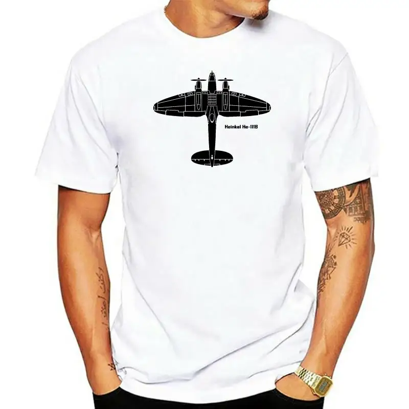 2022 cotton  best sleling Heinkel He-111 T-Shirt