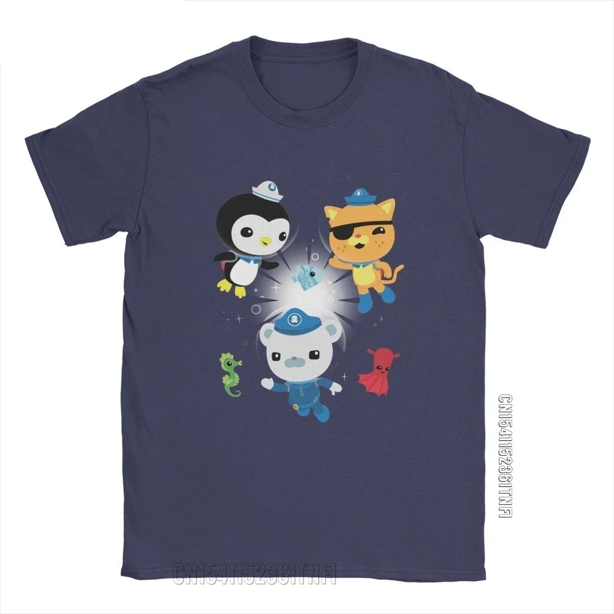 Men T-Shirt The Octonauts Novelty Pure Cotton Tees Classic Short Sleeve To Your Stations T Shirt O Neck Clothes New Arrival