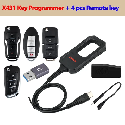 Запуск X431 Key Programmer Remote Maker с суперчипом, 4 шт., универсальный дистанционный смарт-ключ для X-431 IMMO Elite/IMMO Plus/PAD V