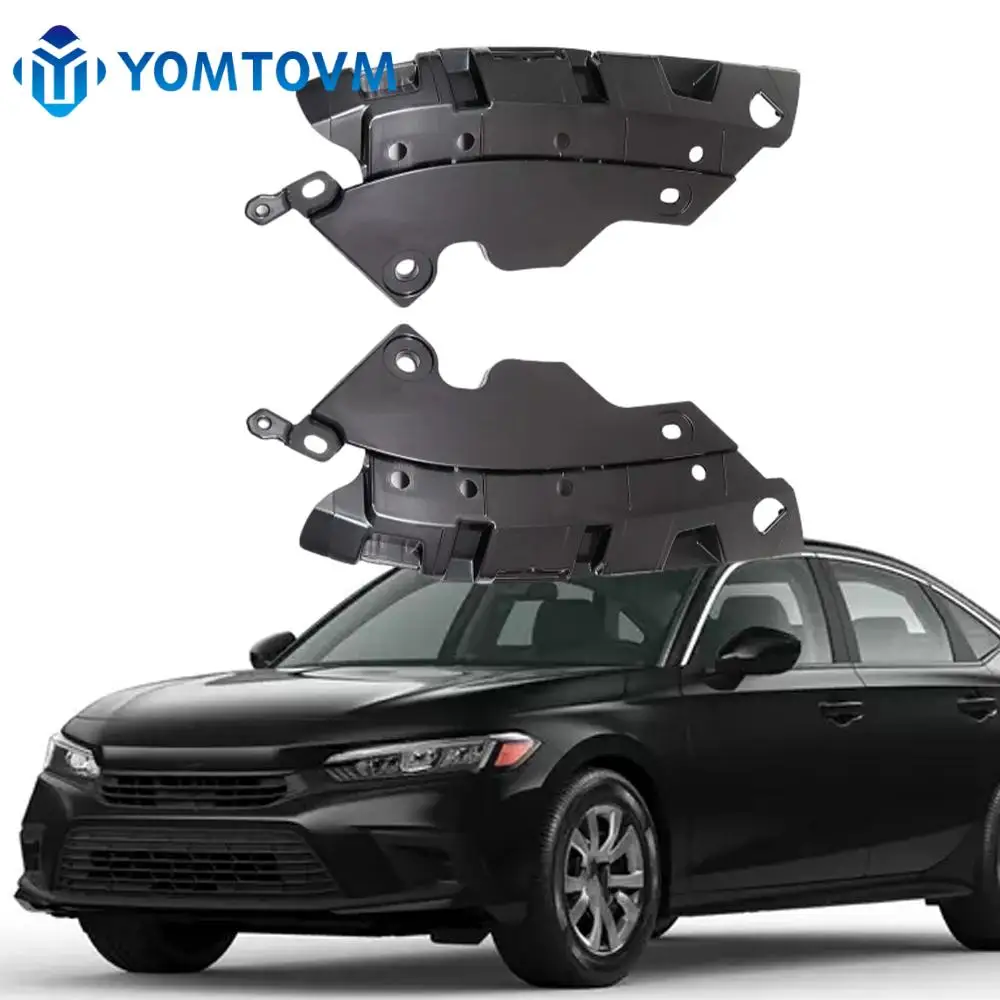 1 Pair Car Front Bumper Holder Bracket Left Right Side 71107-T20-A00 71102-T20-A00 For Honda Civic 2022 2023