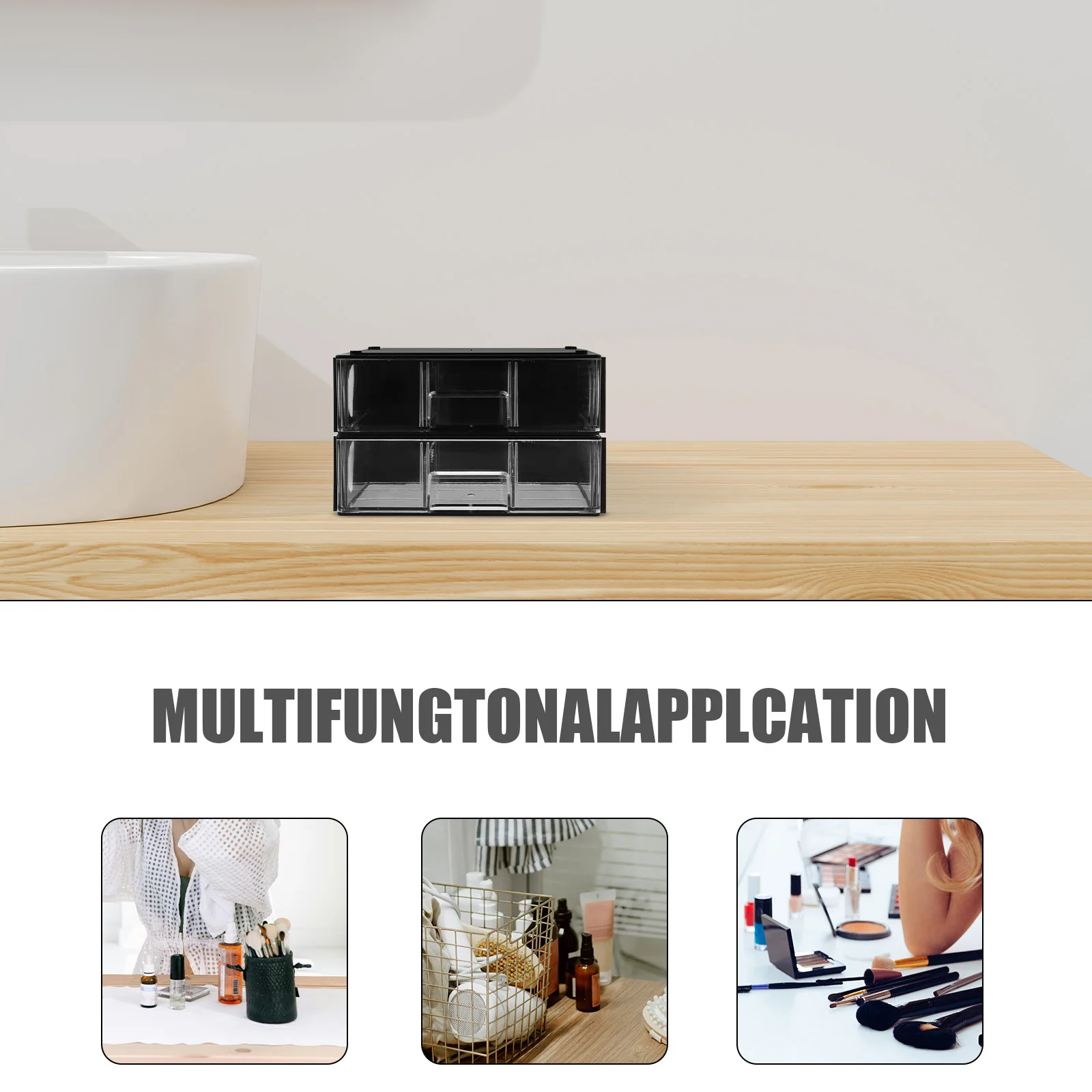 

2Pcs Small Drawer Storage Box with Multiple Compartments Plastic Drawers Organizer for Craft Supplies Bead Holder Trinket Box