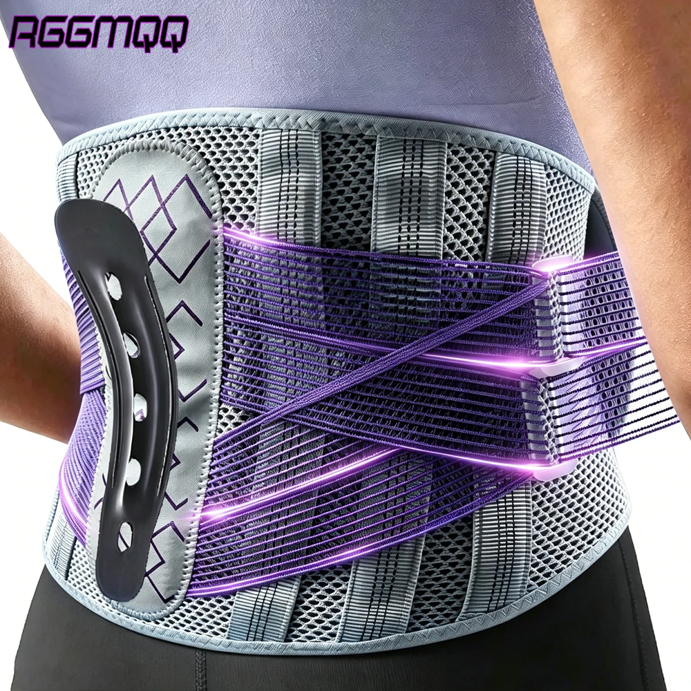 

Adjustable Lumbar Support Belt & 7 Stays,Breathable Lower Back Brace for Men Women,Back Pain Relief for Herniated Disc Sciatica