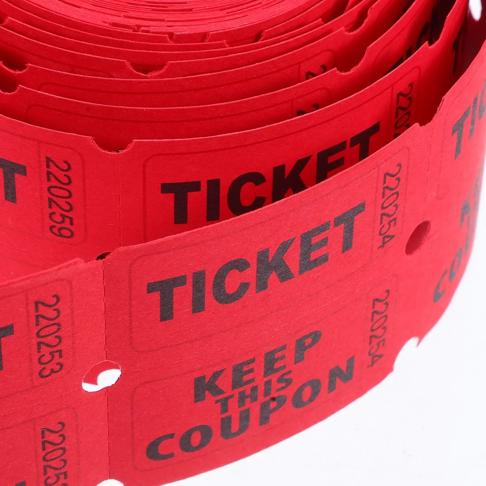 1000pcs Colorful Tearable Raffle Tickets Double Rolls Admission Ticket Game Ticket For Events Carnivals Entry Class Reward view 4