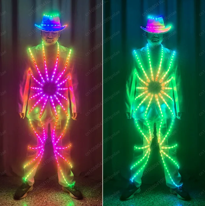Symphony Stage Performance Clothes, Bar Nightclub Flash Clothes, Creative Clothing for Wine At Night