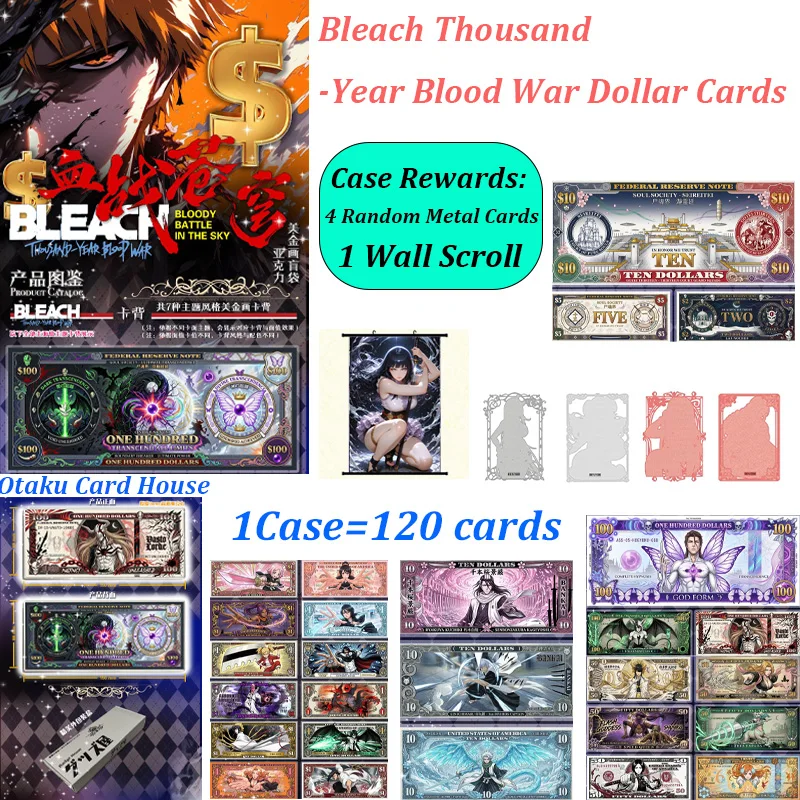 2026 Bleach Thousand-Year Blood War Art Gold Foil Cards Acrylic Collection Cards Full Case Wholesale Anime Trading Cards