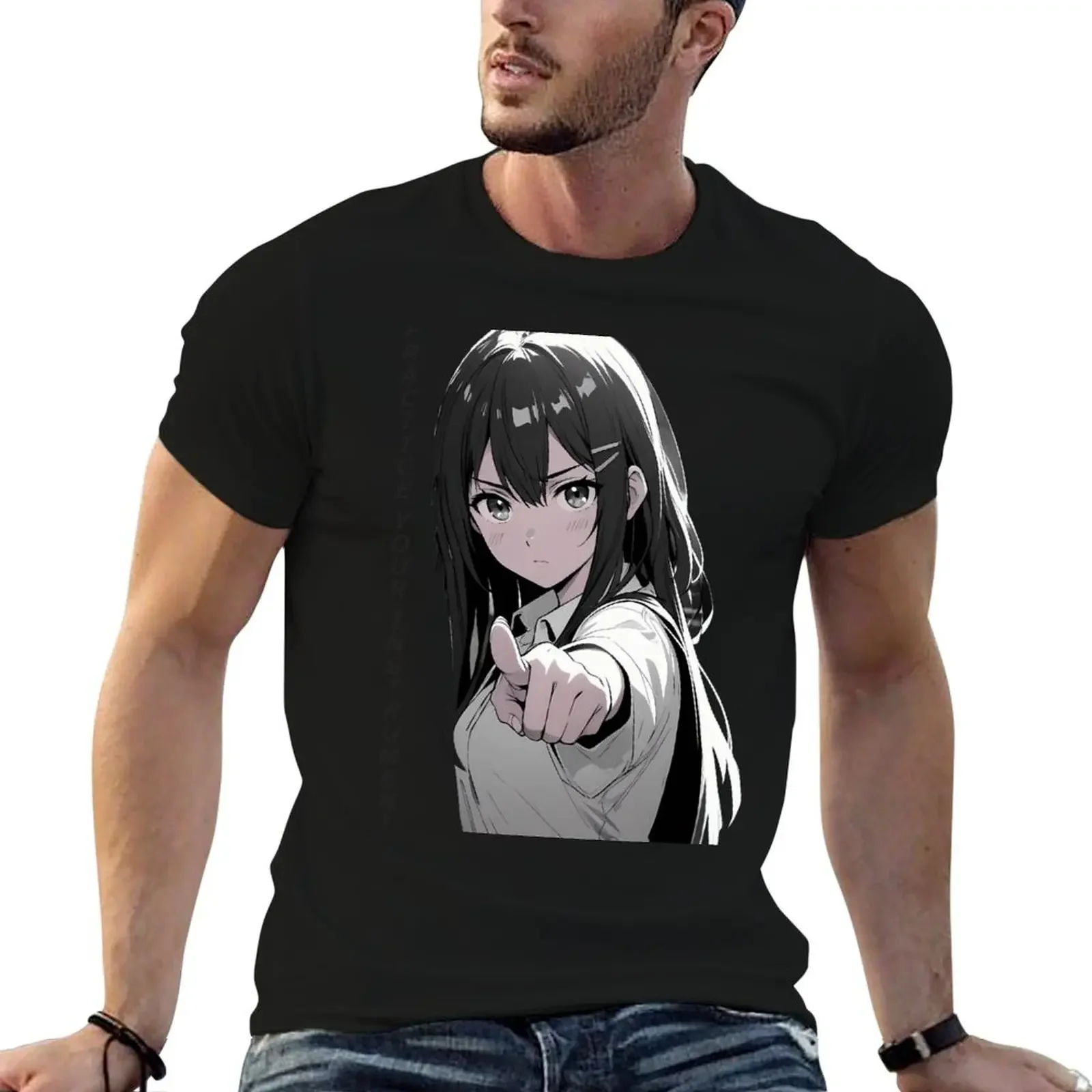 

Practice your instrument, anime cute girl design T-Shirt anime clothes vintage graphic tee plus sizes plain white t shirts men