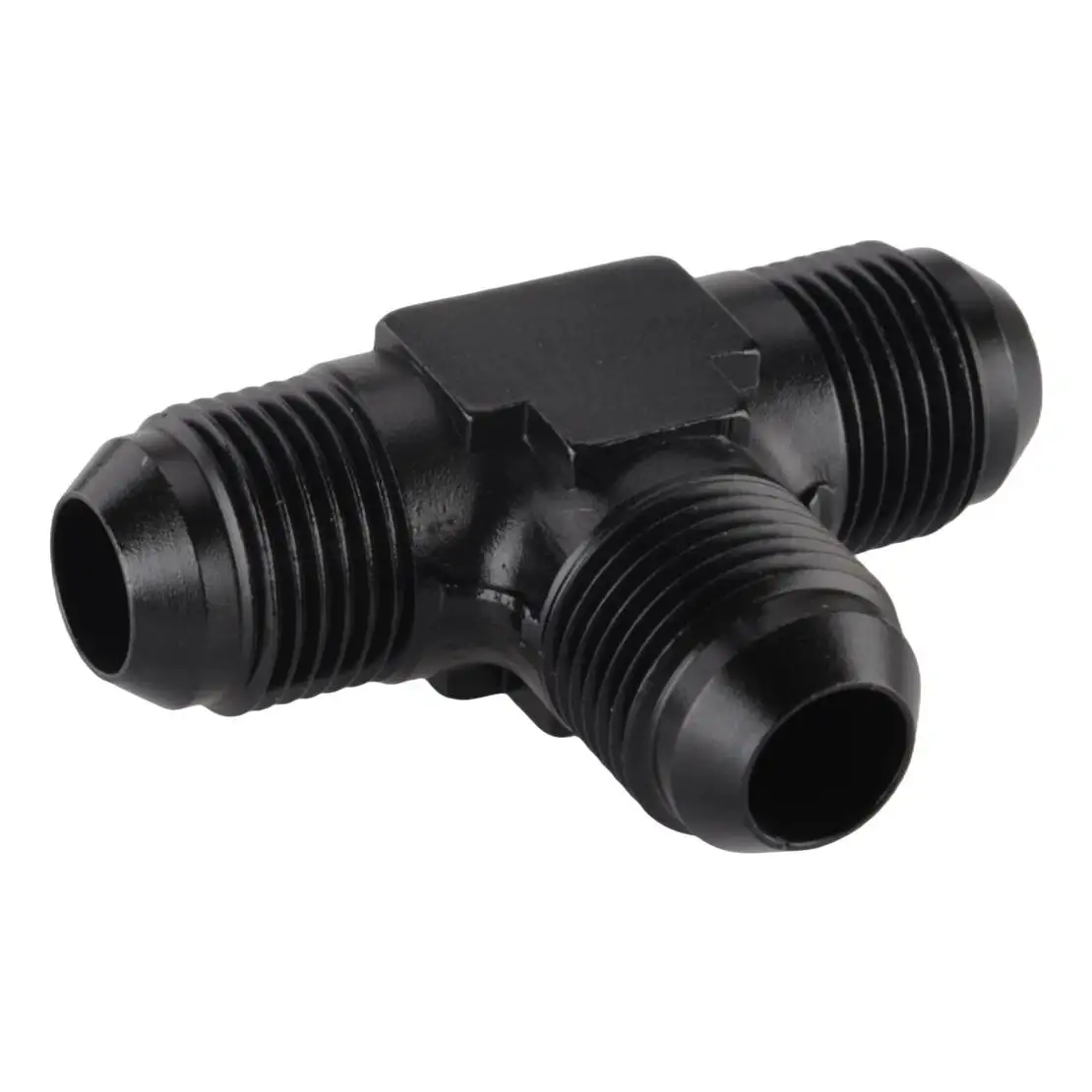 Universal Car Fuel Hose Line 3-Way Tee T-Piece Fitting Adapter AN6 6-AN Male to 2X AN6 6-AN Male Connector