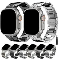 Metal Strap For Apple Watch Band 46mm 49mm 45mm 41mm 44mm 42mm 40mm Stainless Steel Bracelet iWatch Ultra 10 9 8 7 6 5 4 SE
