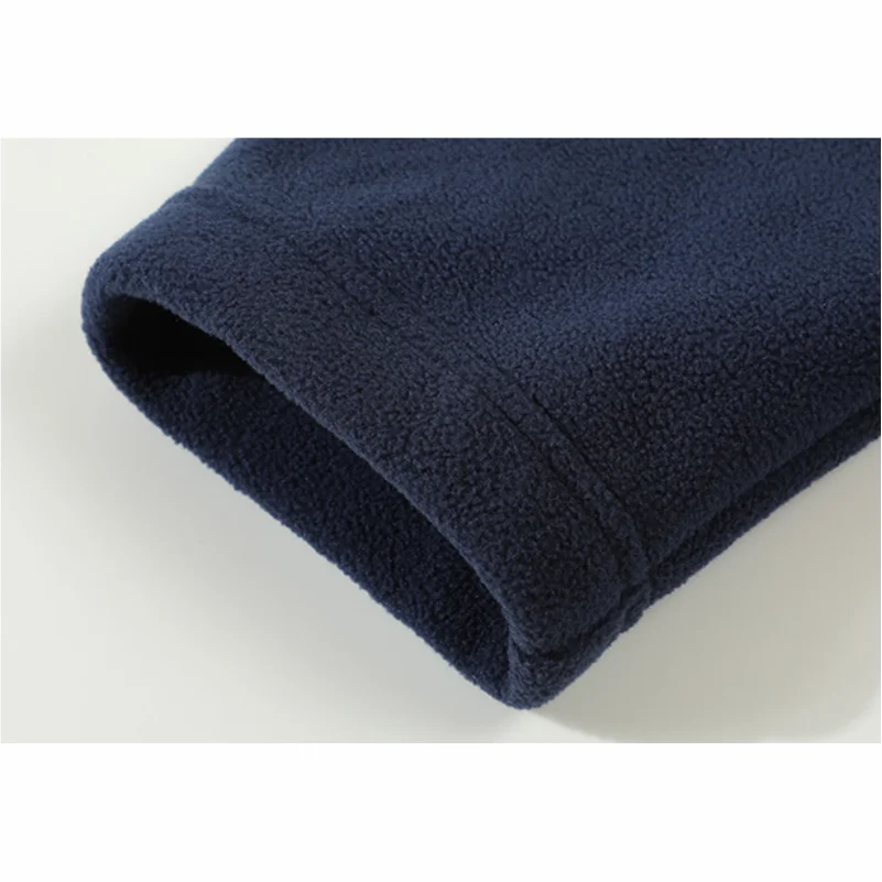 مخصص التطريز طباعة الرجال جاكيت من الصوف لينة الدفء يندبروف كامل زمم معطف متعدد سستة جيوب المشي لمسافات طويلة العمل في الهواء الطلق