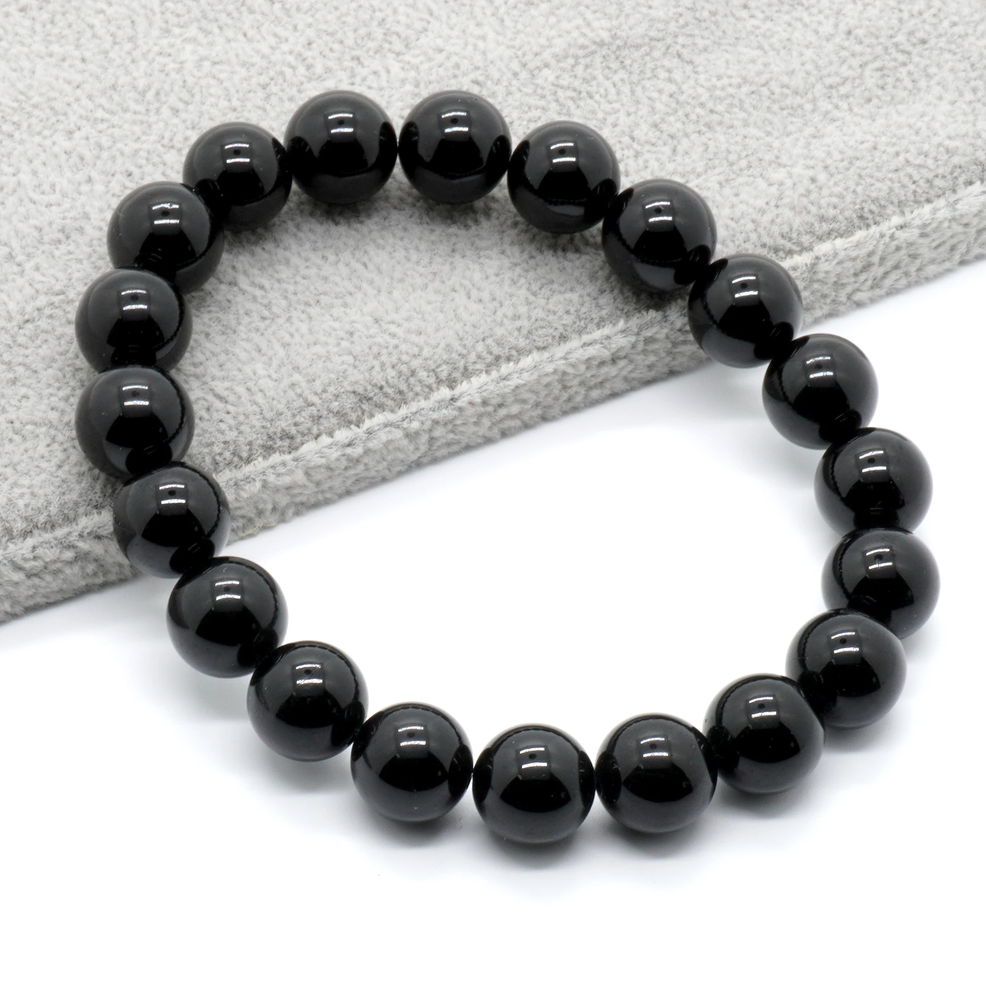 

Wholesale Black Tourmaline Bracelets Gift Women Bracelets Men Bracelets Stone Bracelets AA Quality 4mm 6mm 8mm 10mm 7.5''