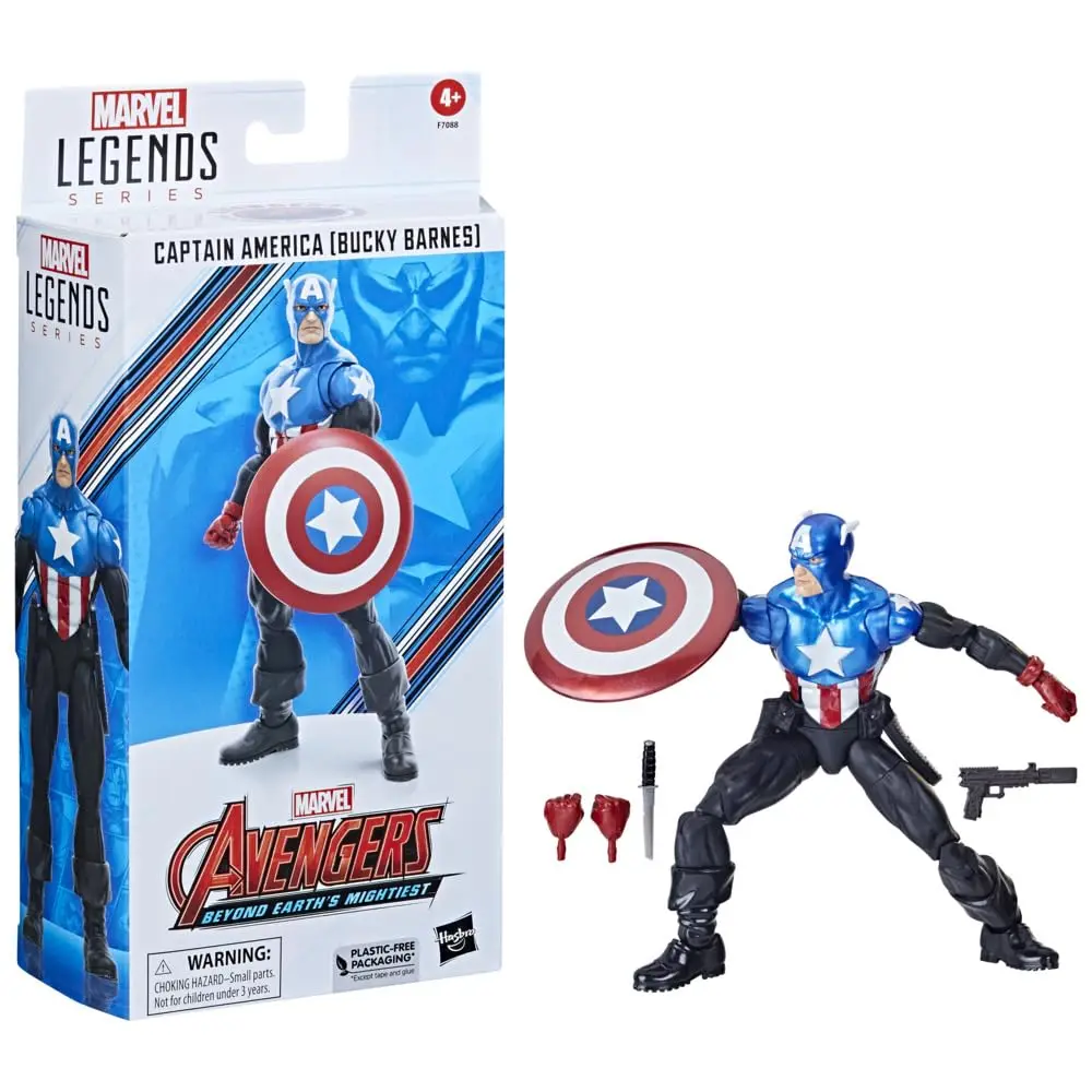 Marvel Legends Avengers: Beyond Earth's Mightiest Figurine Captain America (Bucky Barnes) 15Cm Action Figure