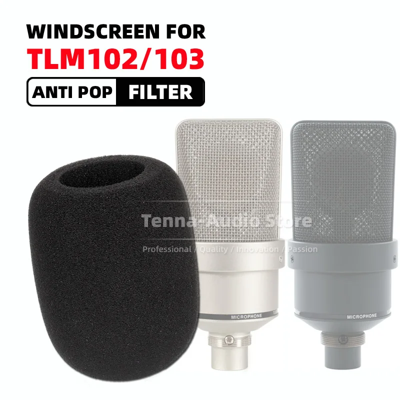 

For TLM103 TLM102 TLM 103 102 Windproof Microphone Sponge Foam Windshield Anti Pop Filter Mic Windscreen Cover Shield