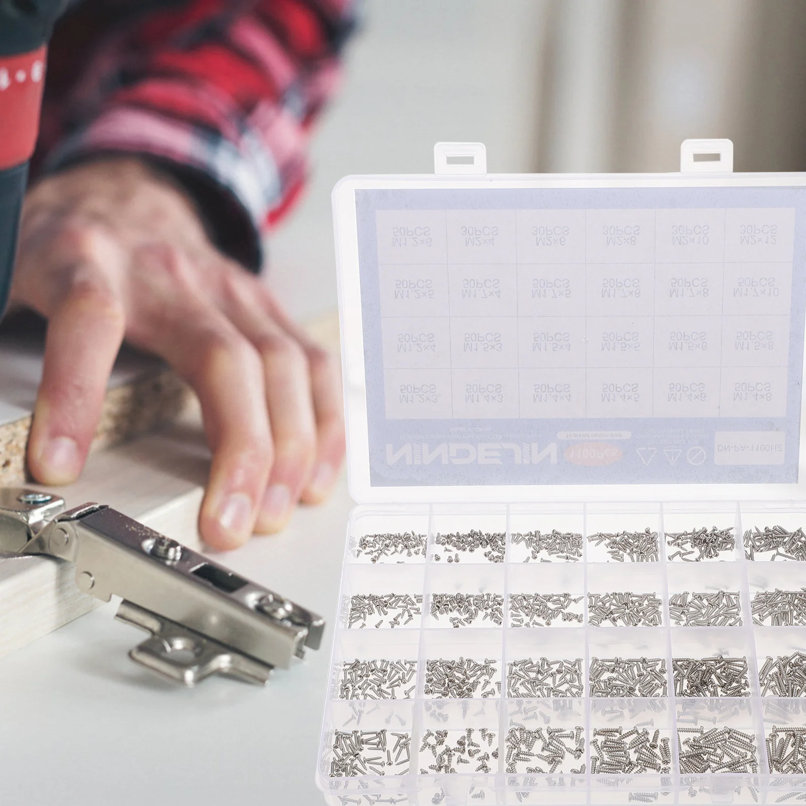 

1 set 1 Set Self Tapping Screws Assortment Stainless Steel For Wood Plastic Metal Repair Kit Fasteners Hardware Tools