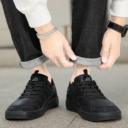 New 2025 Men's Wide Warm Fur Walking Sneakers for Winter Hiking Athletics Large Size Barefoot Casual Outdoor Shoes