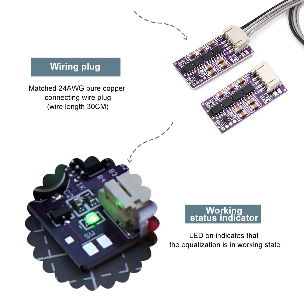 3S 4S 5S 6S 8S 14S 17S 21S Li-ion Lifepo4 LTO Batería de Litio Activo Ecualizador Balancer Board Módulo de Equilibrio Activo BMS 1.5A