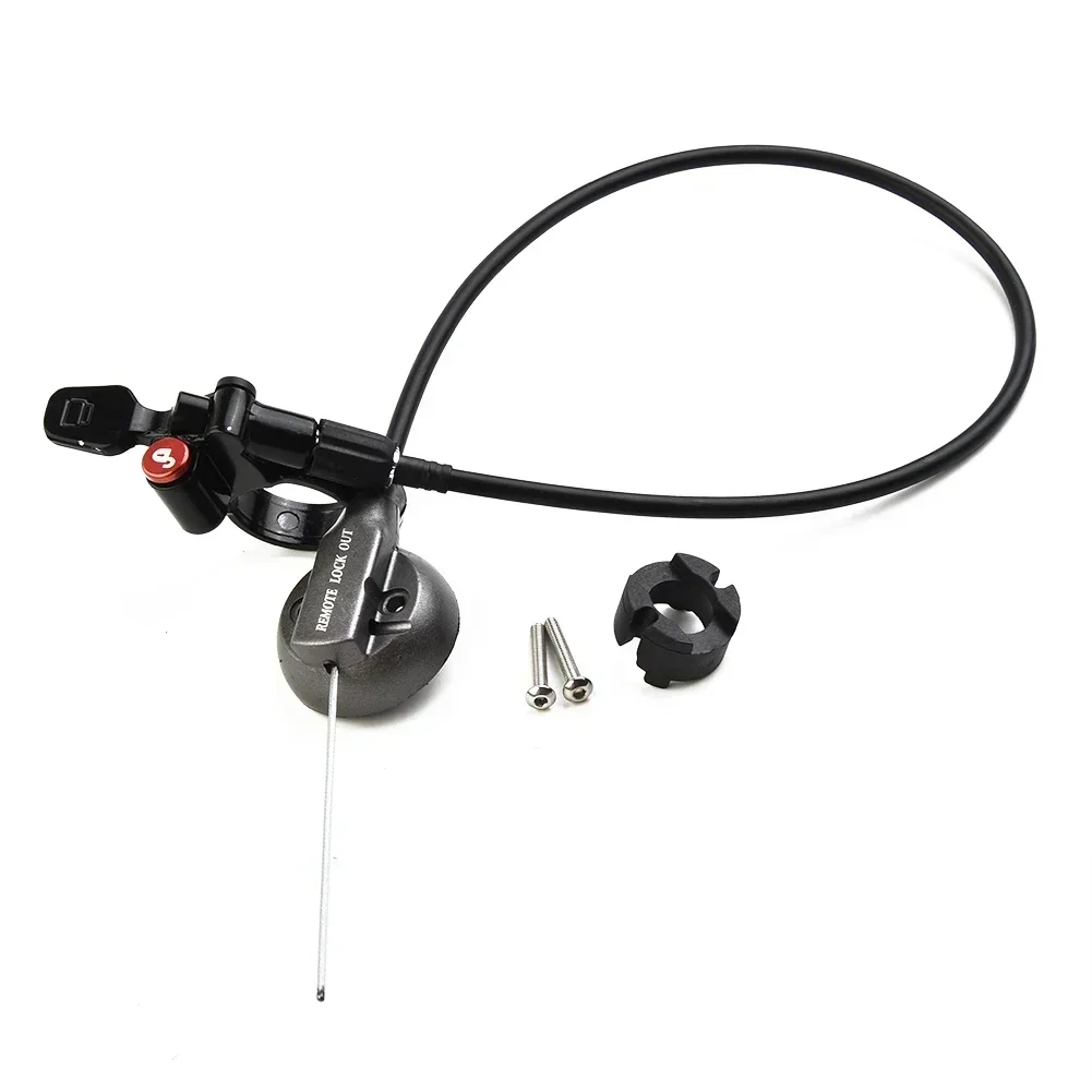 Bicycle Remote Fork Lockout Switch Lever Aluminum Alloy Black  For SR EPICON XCR XCM Bicycle Accessories